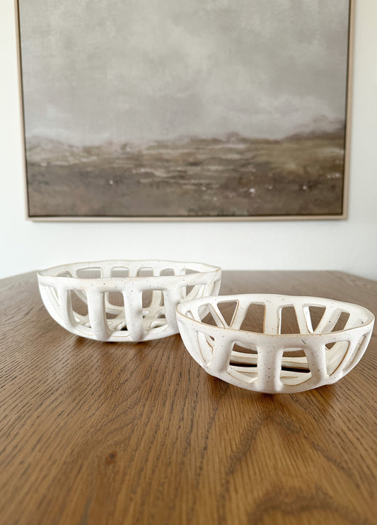 Stoneware Basket (2 Sizes)