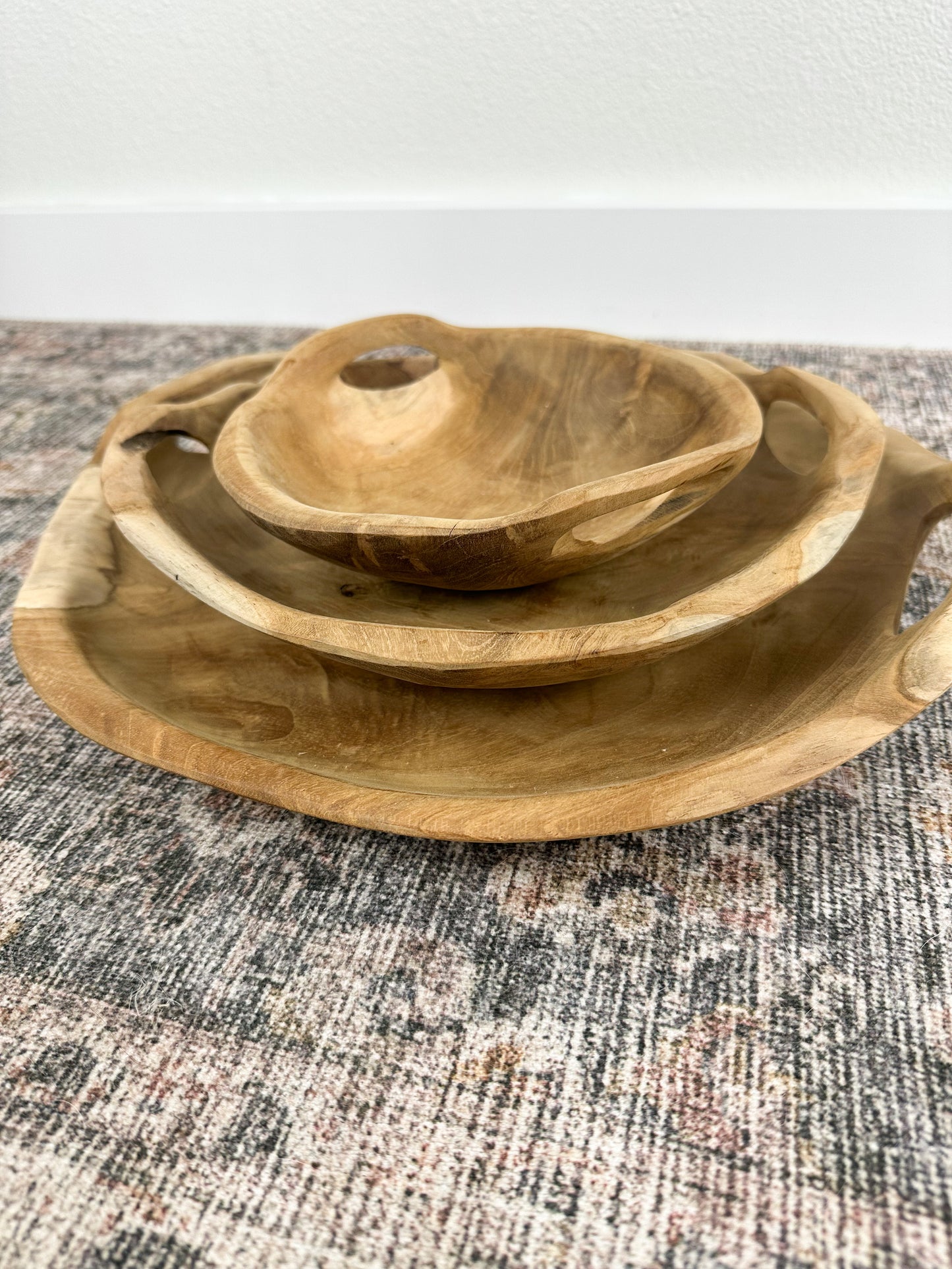 Teak Wood Bowls (3 sizes)